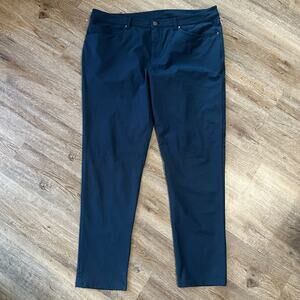 Lululemon ABC Classic-Fit 5 Pocket Pant Warpstreme Mens 40 Navy Blue Pants